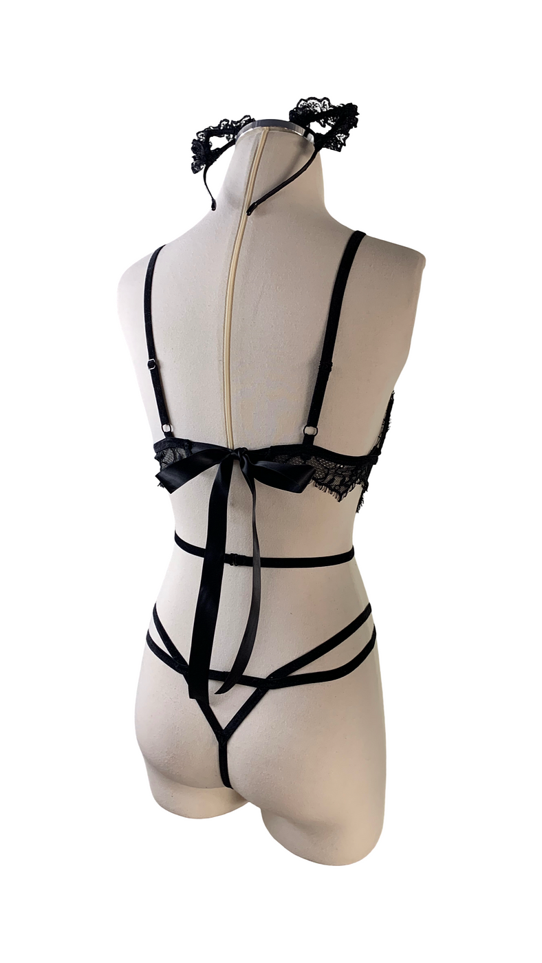 Fancy Sinner Pussy Cat Bodysuit - Image 3