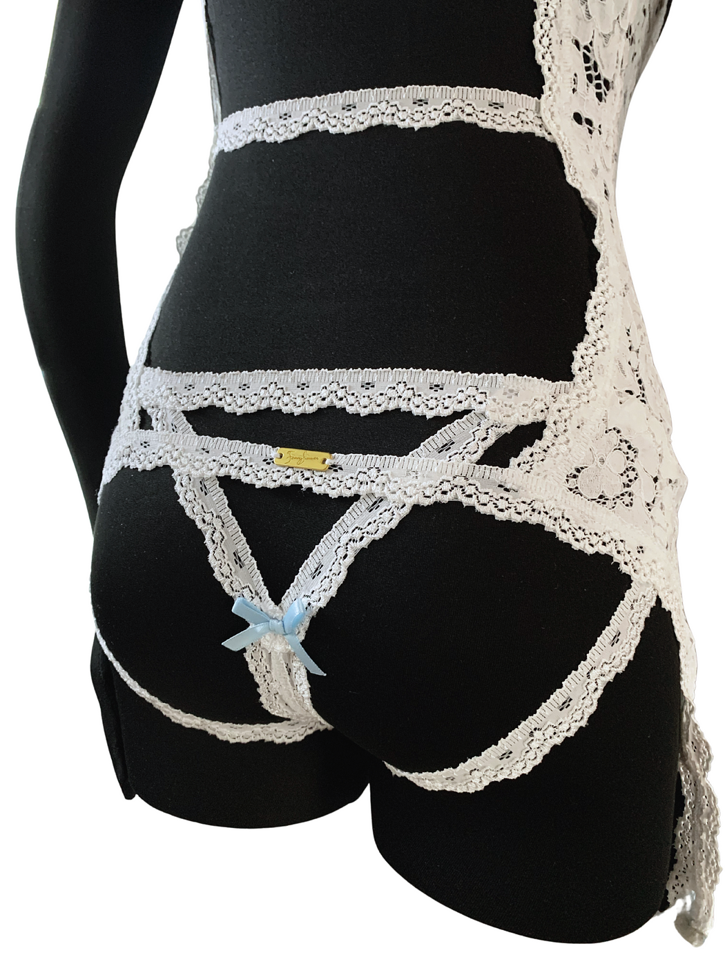 Wedding Night Crotchless Corset Set - Image 2