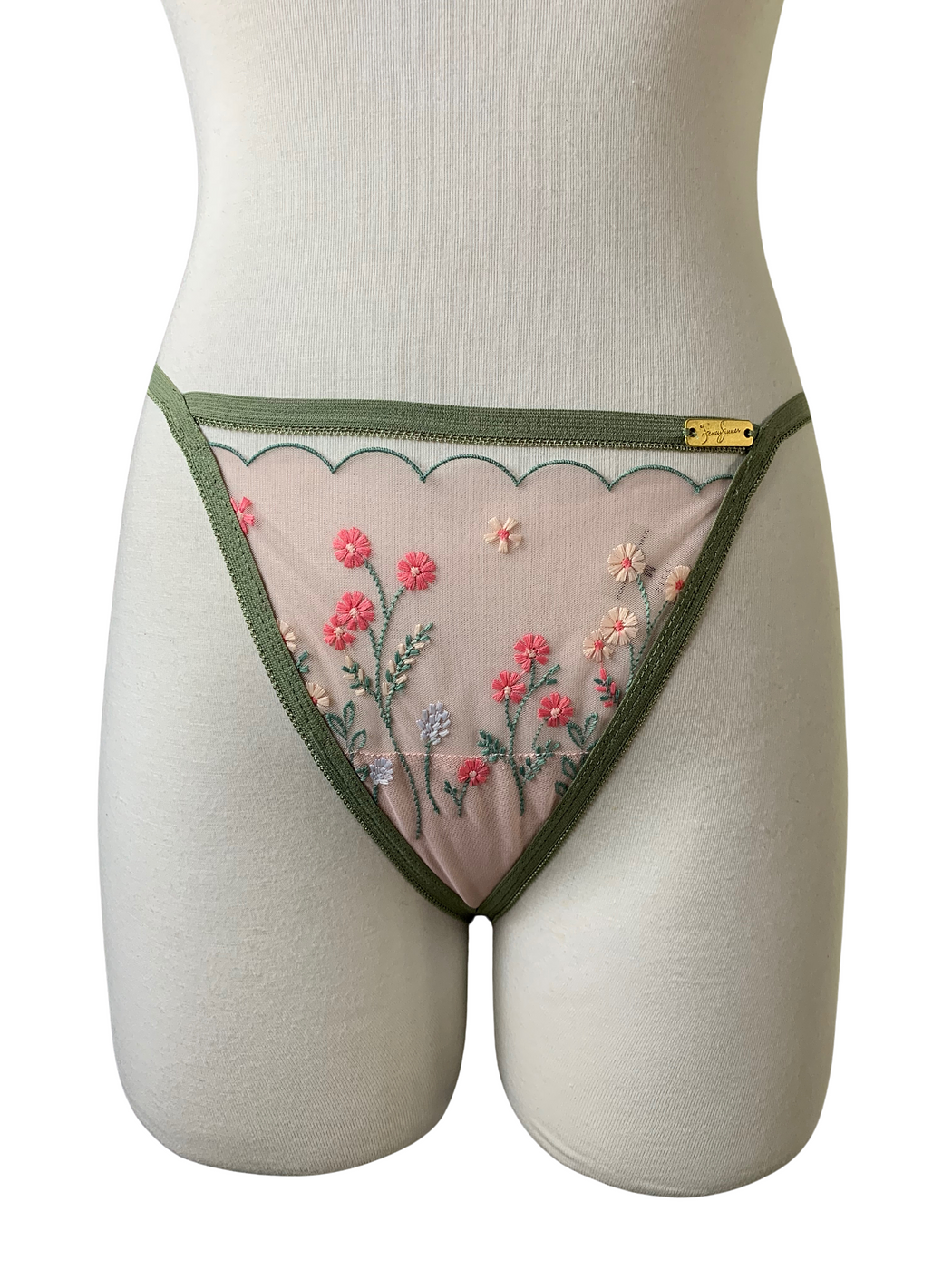 Flourish Olive Thong