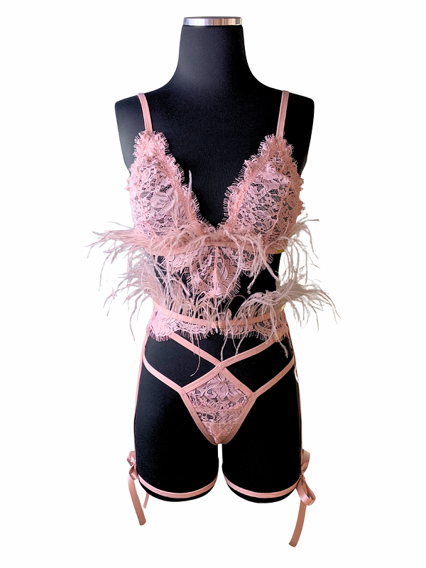 Flamingo Garter Set