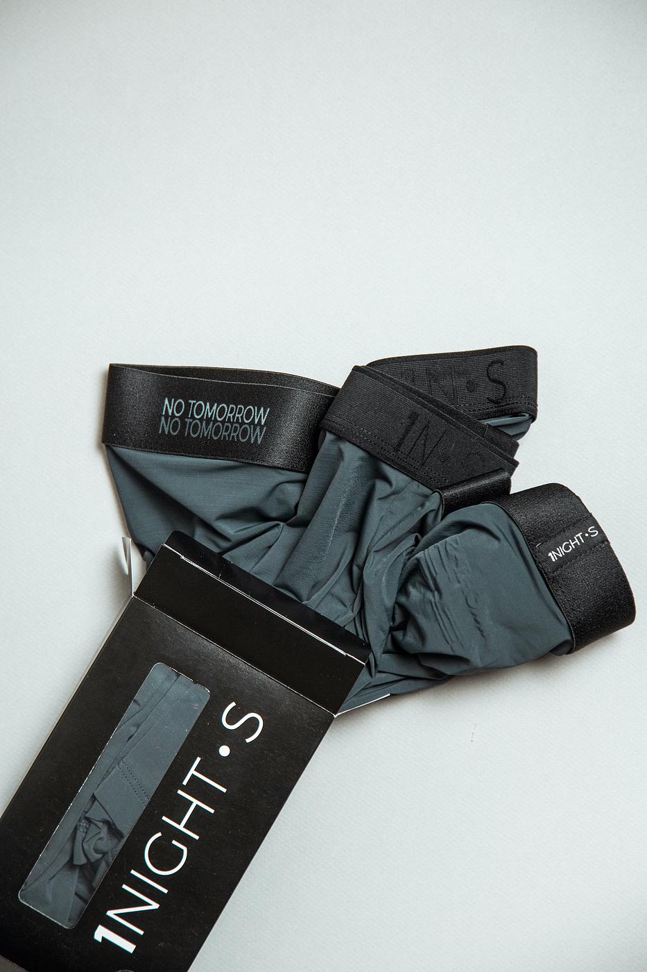 3 Pack Gray Microfiber Boxer Briefs