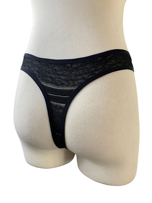 Comfy Bunny Black Thong