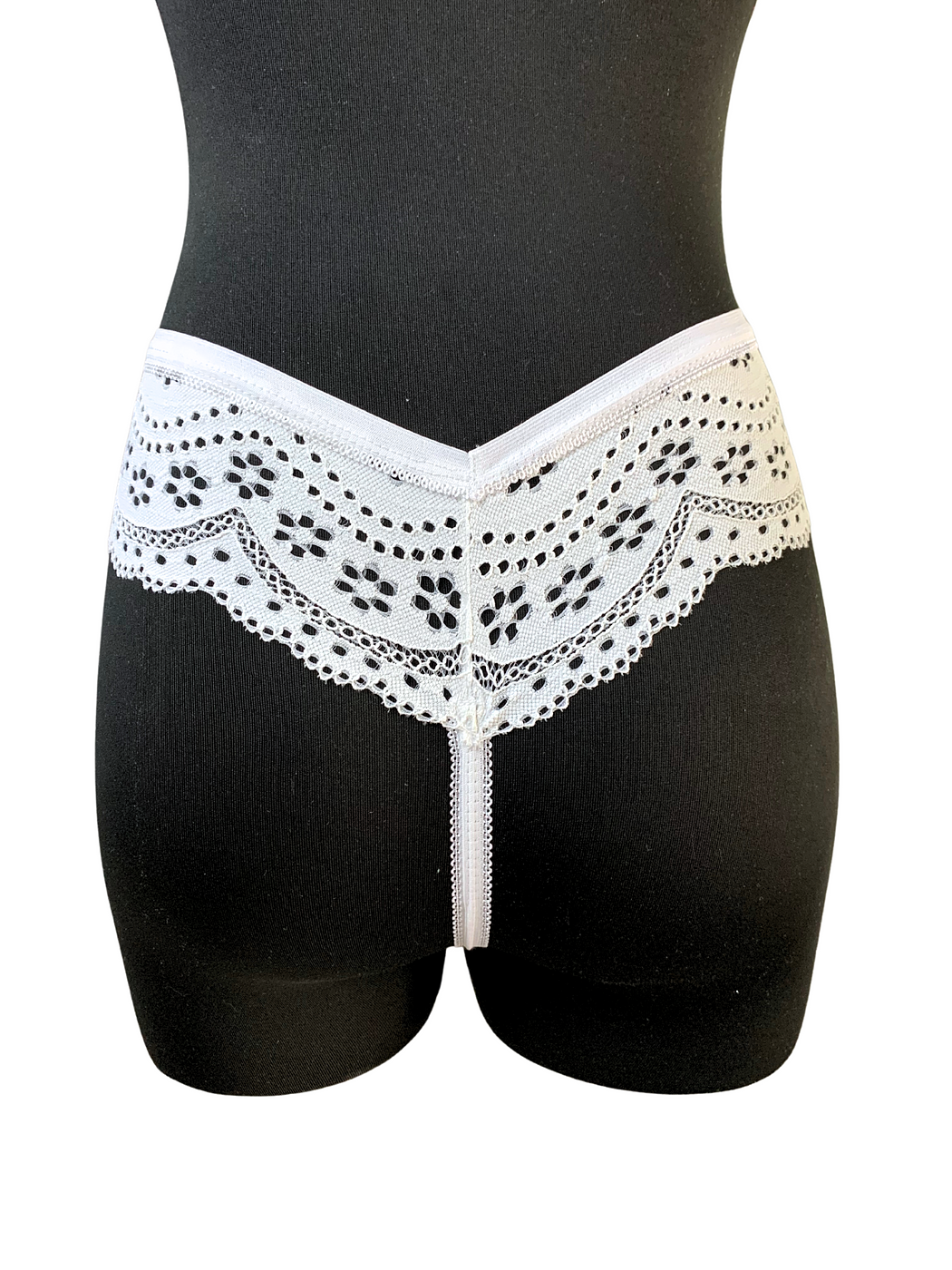 Chicness On Point White Thong - Image 2