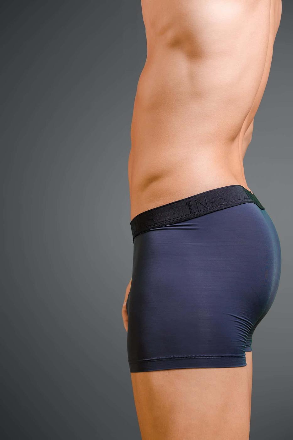 "1N.S" Jacquard Elastic Gray Microfiber Trunk - Image 3