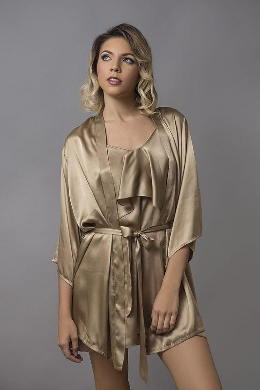 Oysters & Champagne Kimono+Slip
