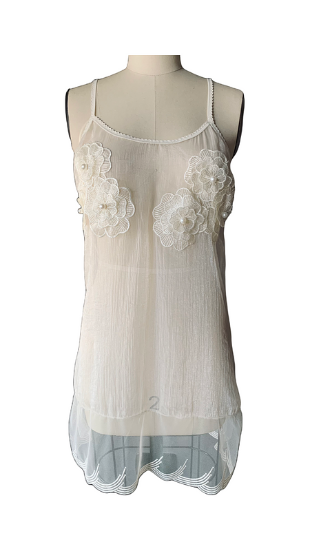 Pearly Flowers Slip