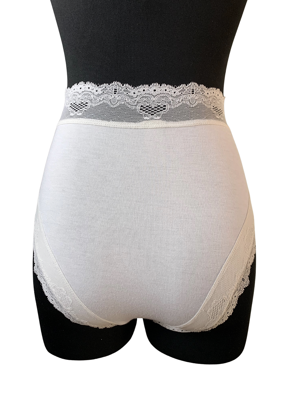 Daily Use High Waisted Simply White Pantie