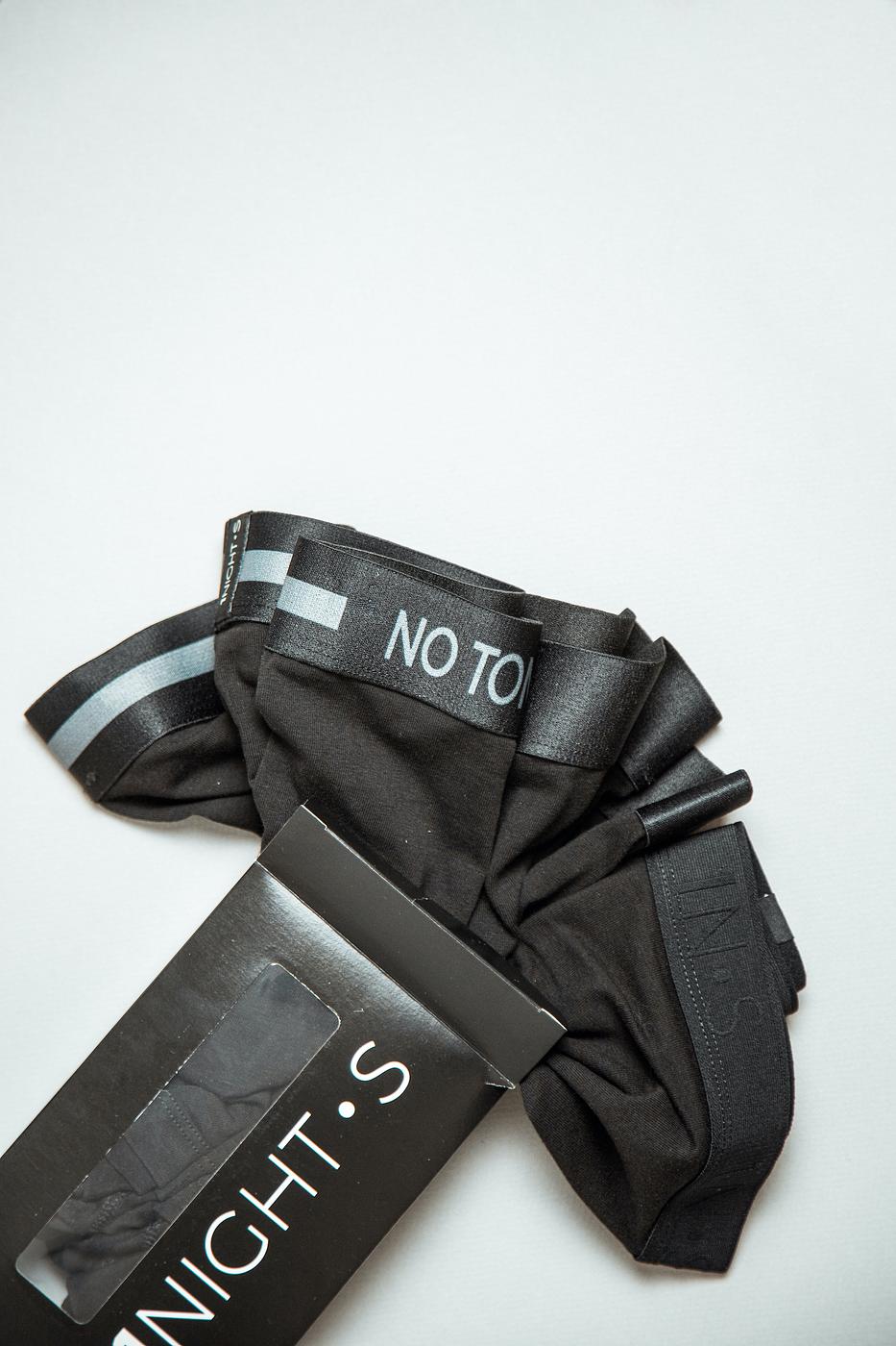 3 Pack Black Cotton Trunks