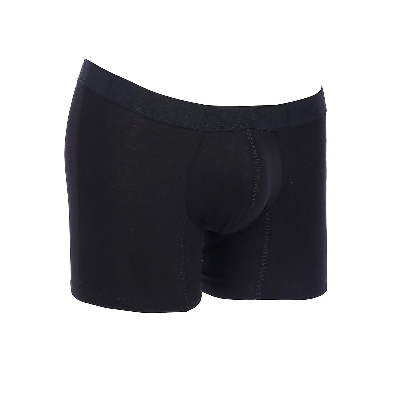 “1N.S” Jacquard Elastic Black Cotton Trunk