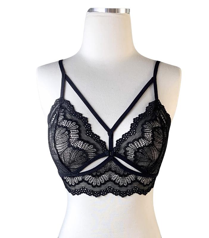 Naked Intention Black Bralette