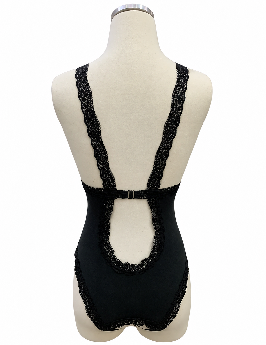 Crotchless Amour Cotton Lace Bodysuit - Image 3