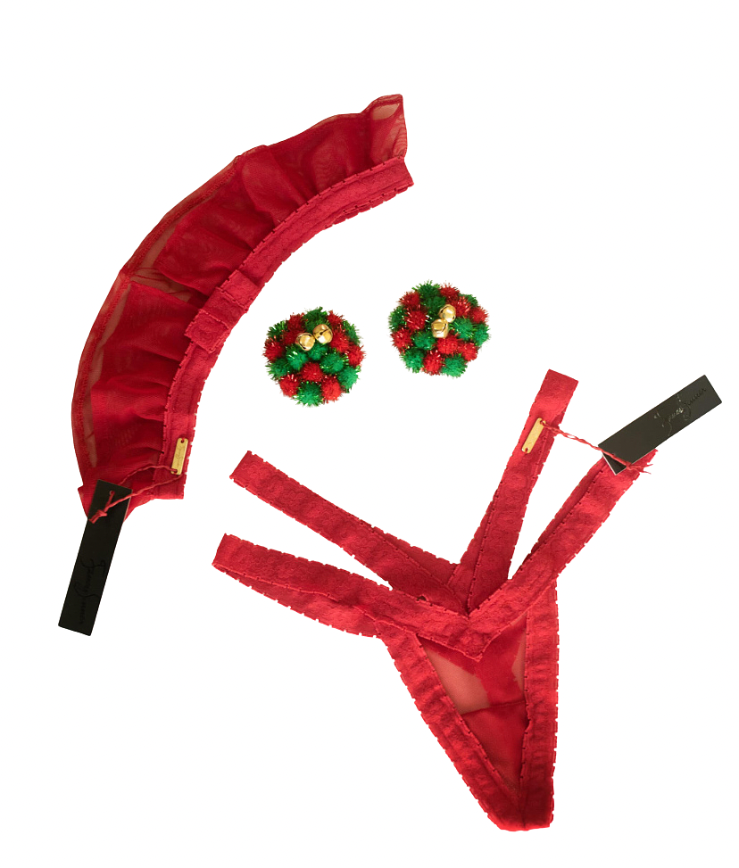 Naughty or Nice Garter Set