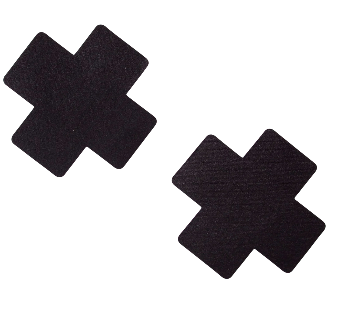 Black X Shape Pasties Pair