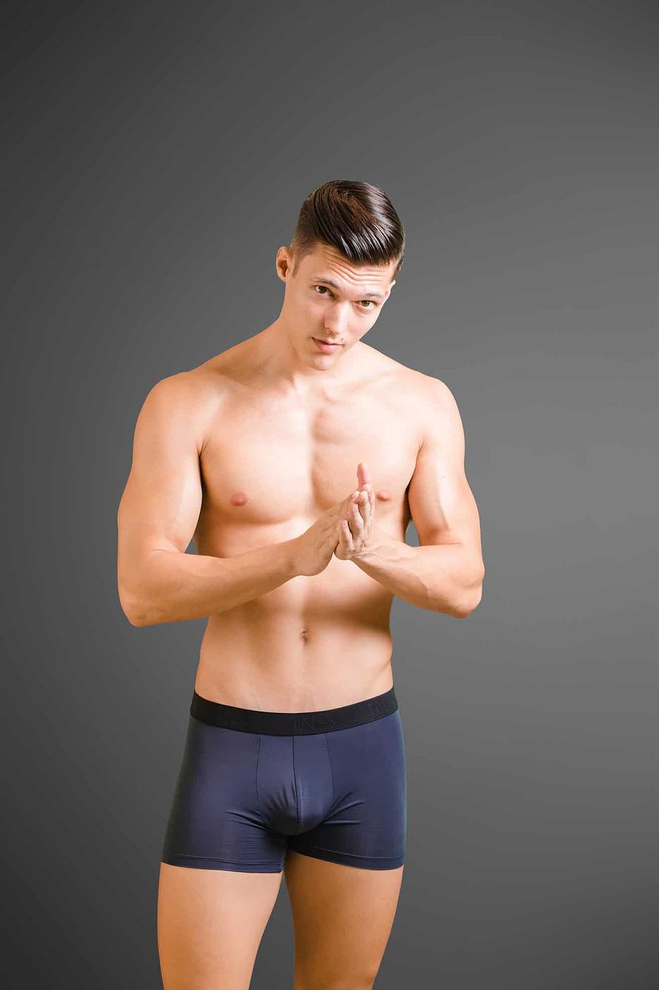 "1N.S" Jacquard Elastic Gray Microfiber Trunk