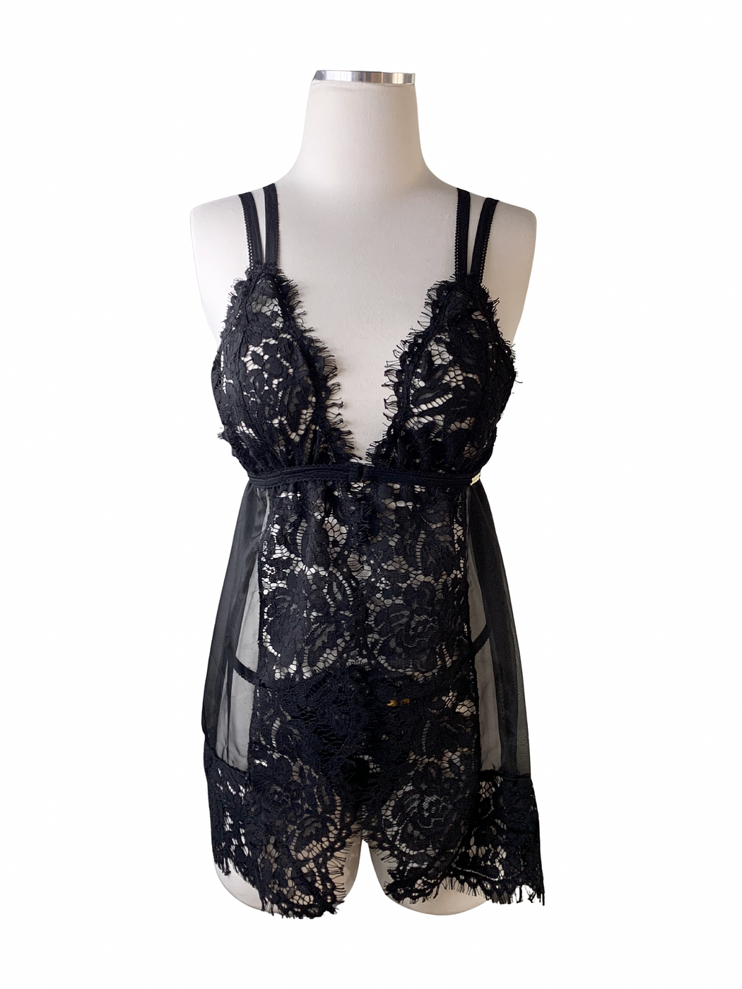 Pure Temptation Black Baby Doll Set