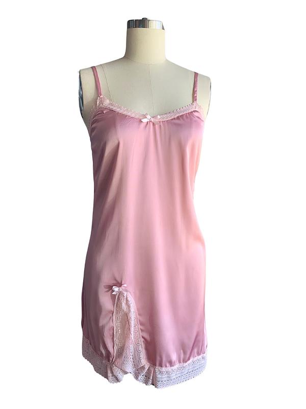 Sleep With Me Pink Slit Slip