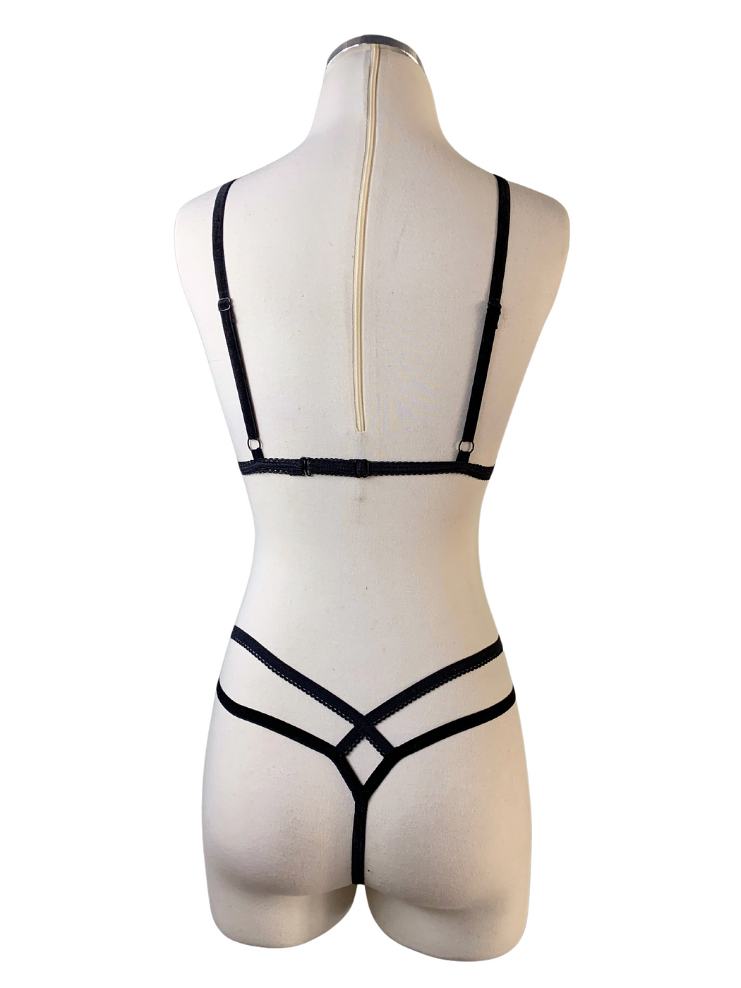 Fancy Sinner Black Signature Uncovered Lingerie Set - Image 2