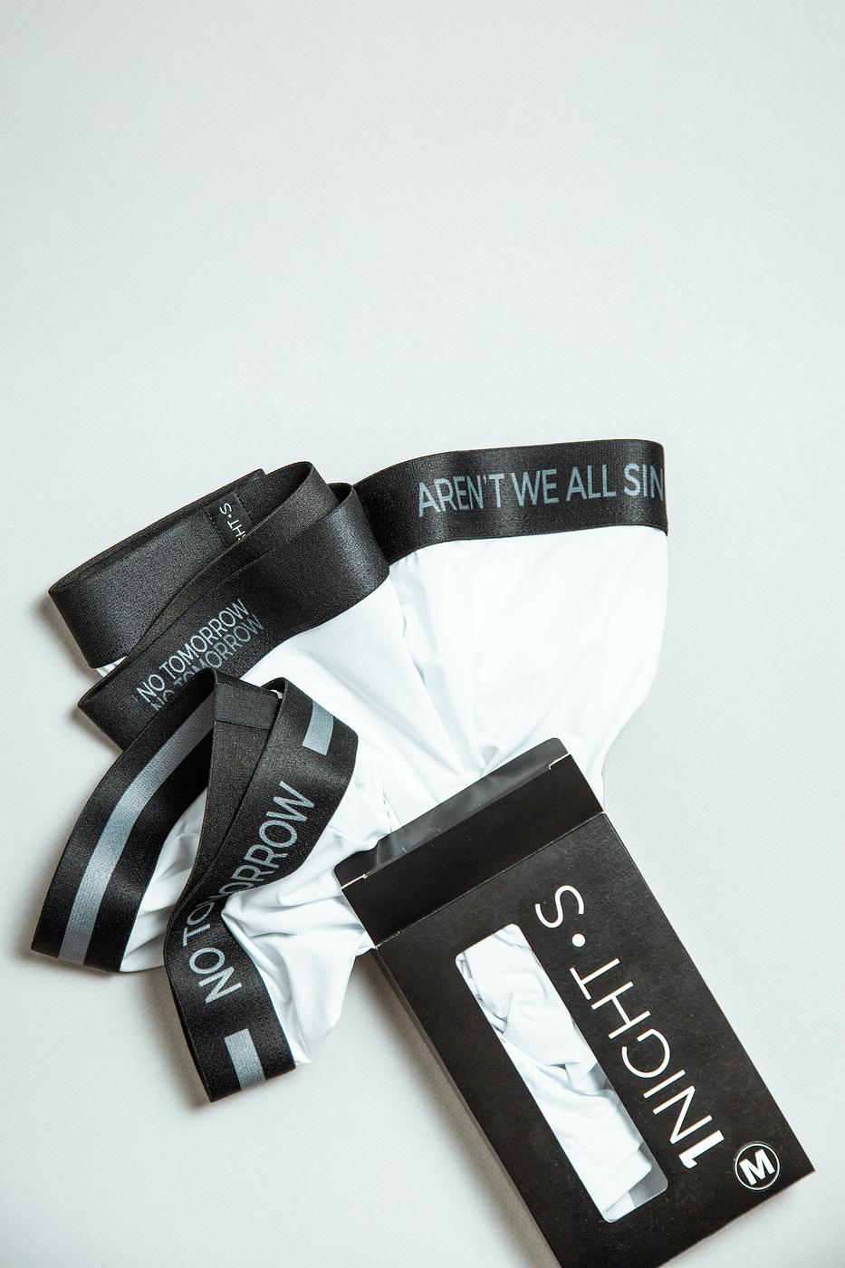 3 Pack White Microfiber Boxer Briefs