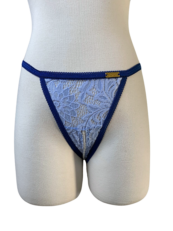 Deep Blue Mermaid Thong