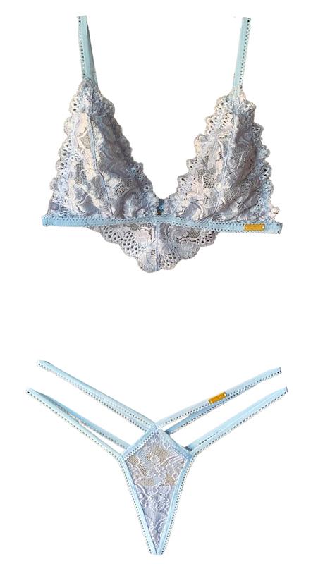 Baby Blue Signature Lingerie Set