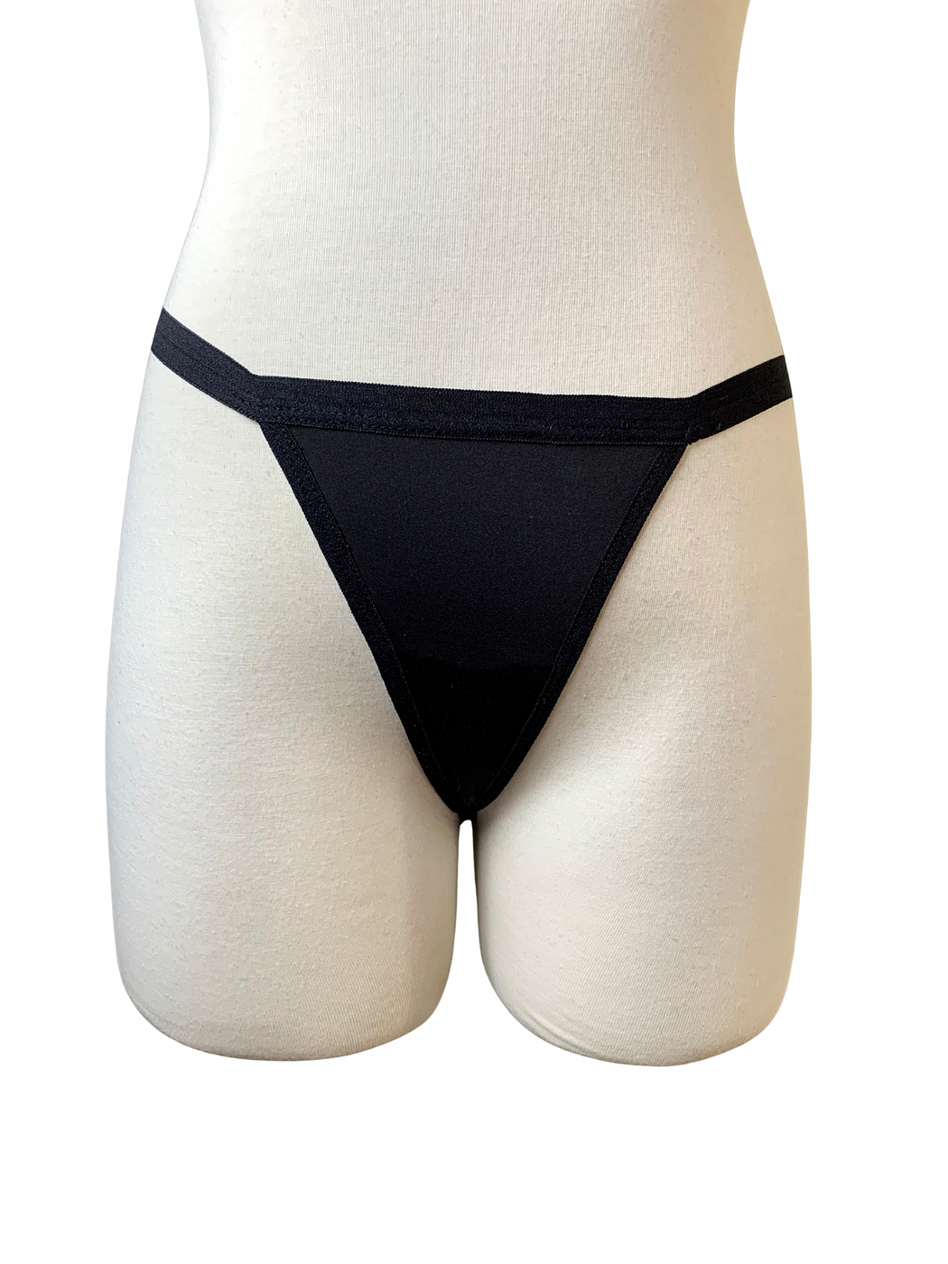 Seamless Workout Black Thong