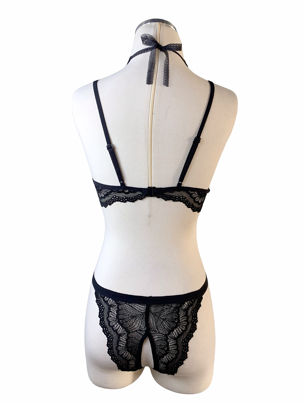 Naked Intention Black Crotchless Set - Image 2