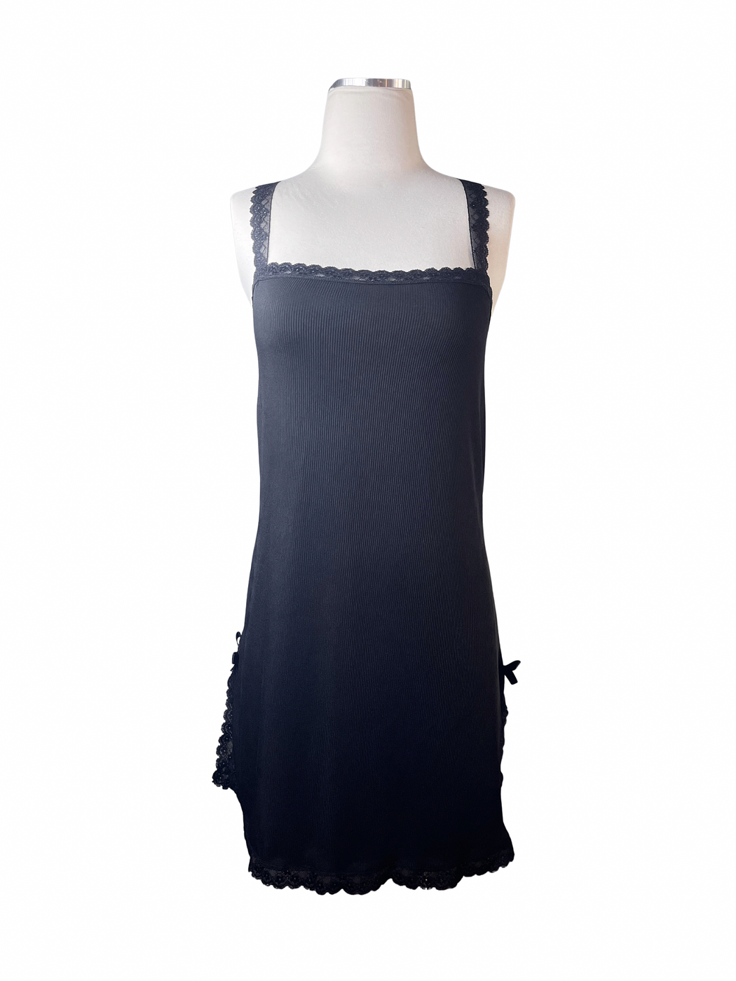 Black Side Slits Slip - Image 3