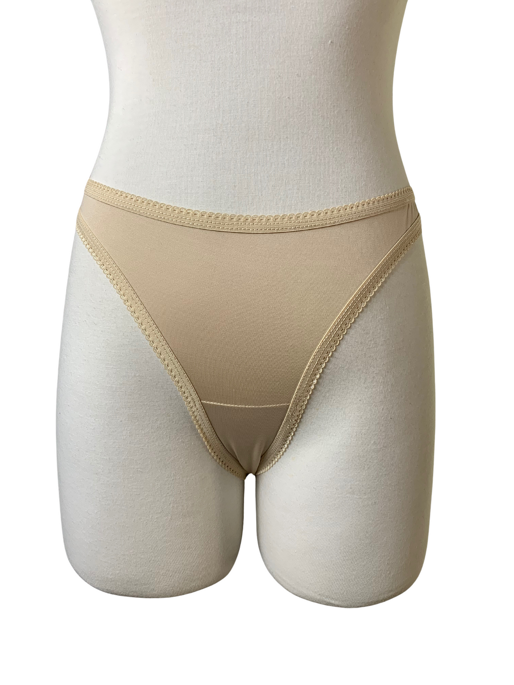 Daily Use Nude Microfiber Thong - Image 2