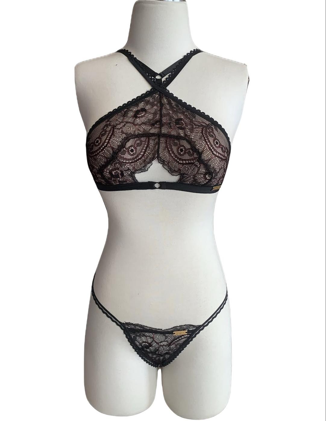 Femme Fatale Halter Lingerie Set