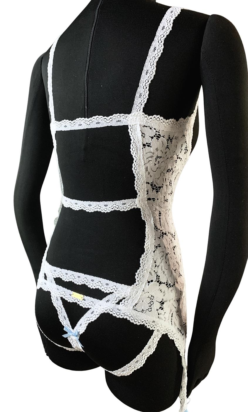 Wedding Night Crotchless Corset Set - Image 3