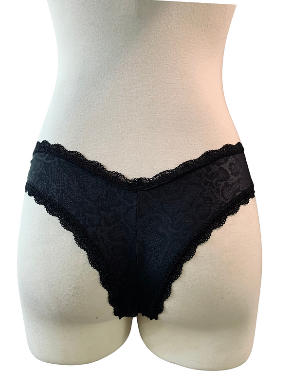 Black Cheetah Cheeky Panty