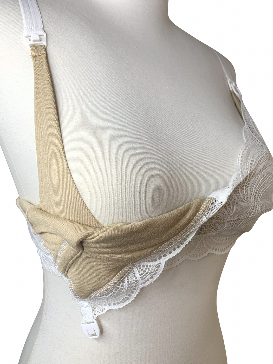 Fancy x Ally Bra de Lactancia de Encaje Blanco - Image 8