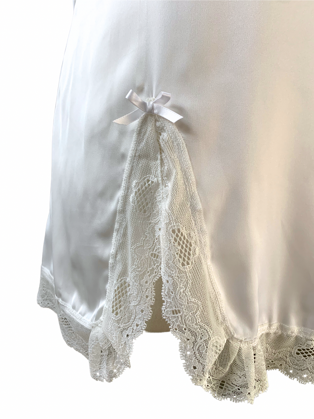 Sleep With Me White Slit Slip - Image 3