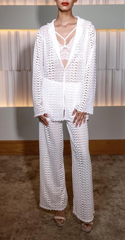 Luxe Crochet White Two-Piece Set