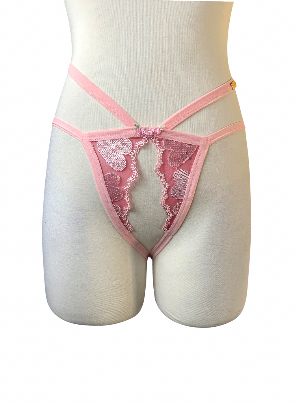 Candy Heart Crotchless Panty