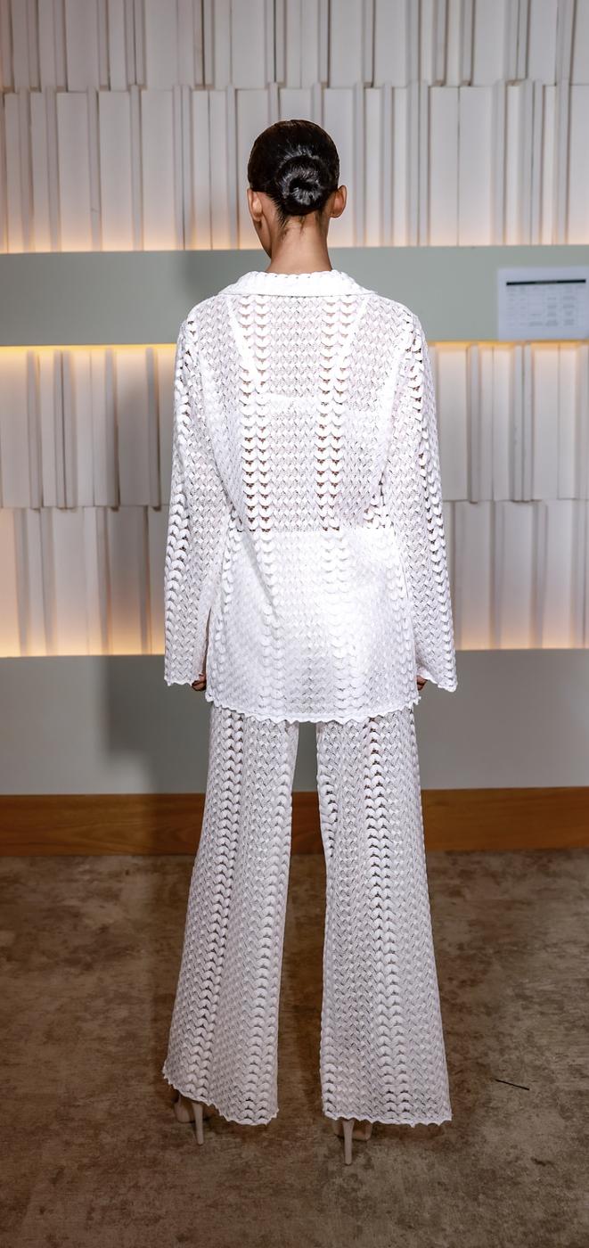 Luxe Crochet White Two-Piece Set - Image 3