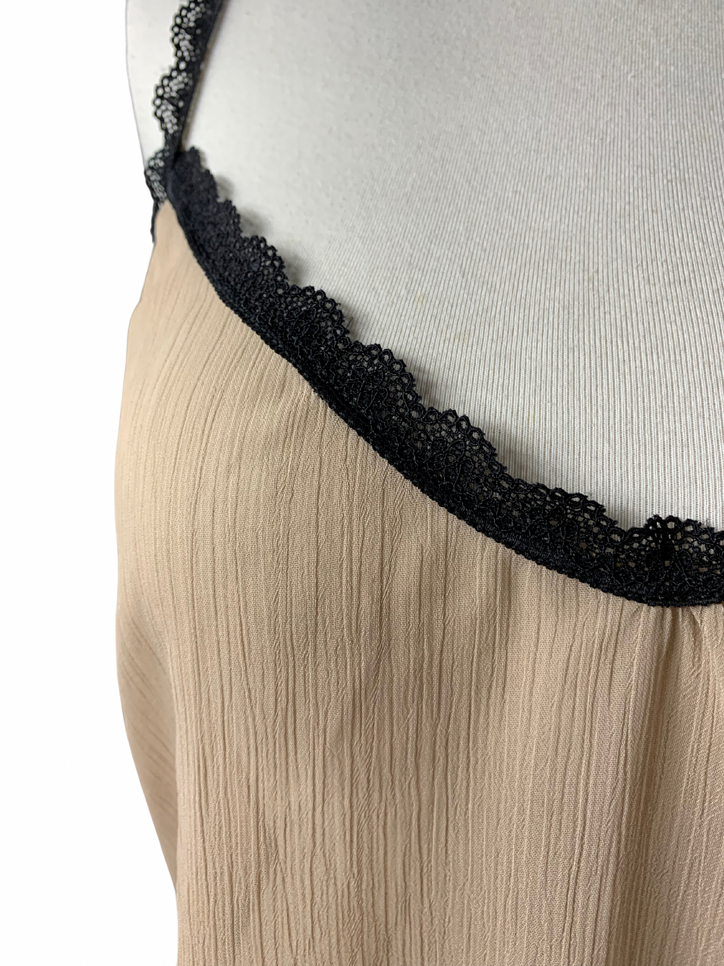 Nude & Black See Through Slip - Image 2