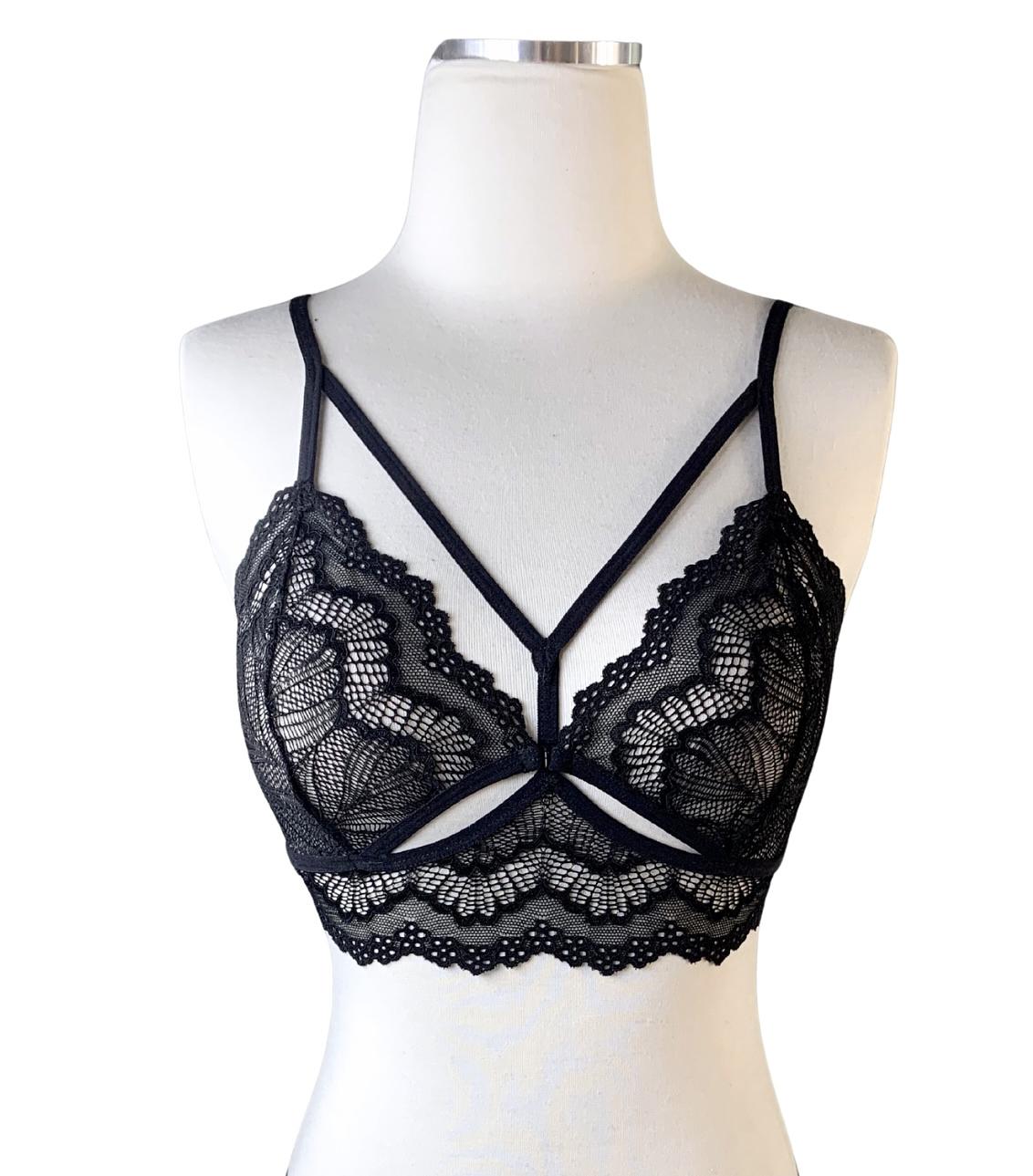 Naked Intention Black Bralette