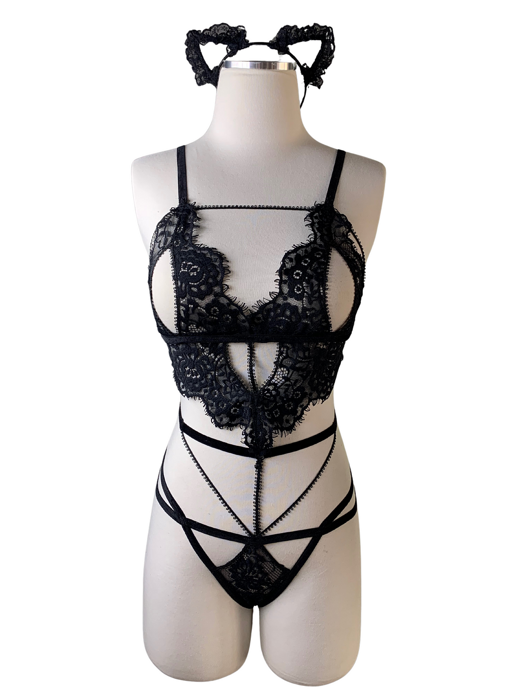 Fancy Sinner Pussy Cat Bodysuit - Image 2