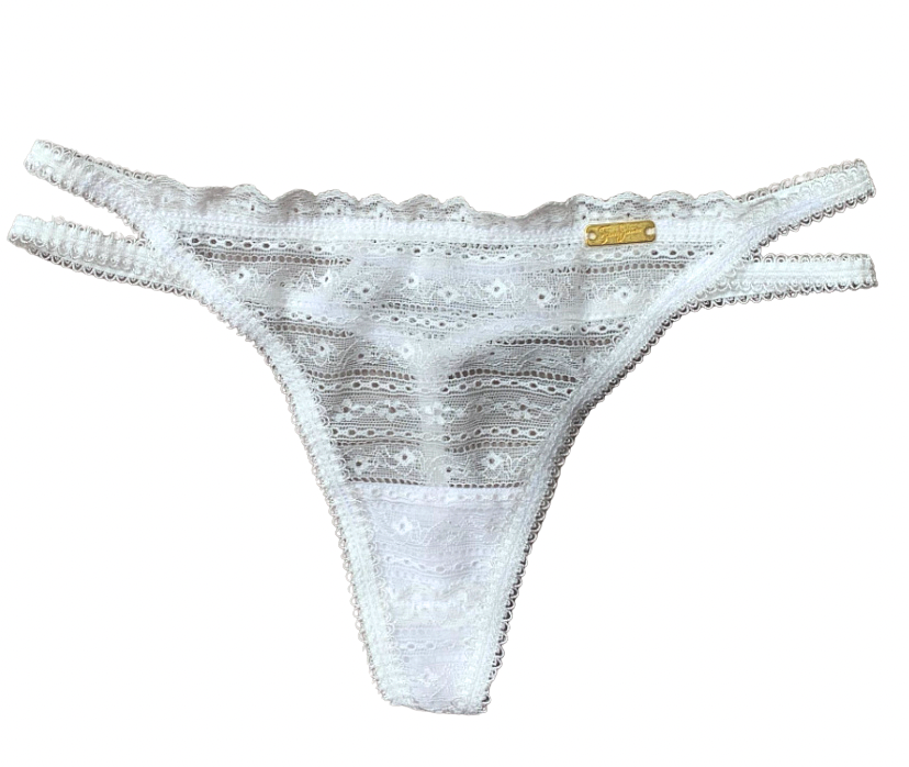 Cristina White Thong