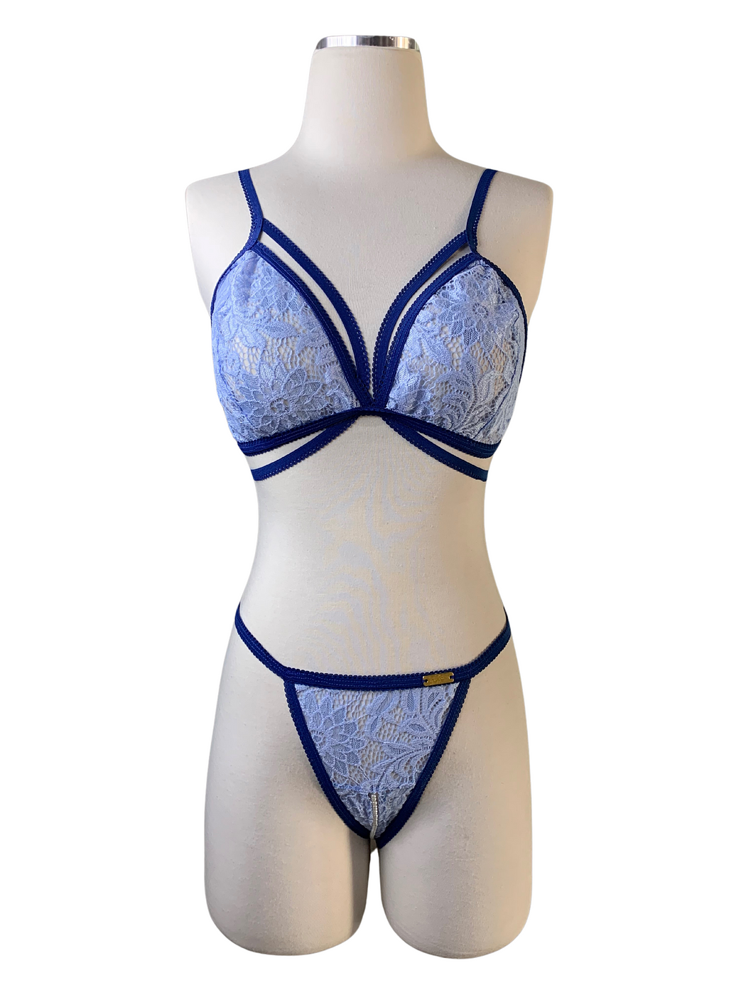 Deep Blue Mermaid Lingerie Set