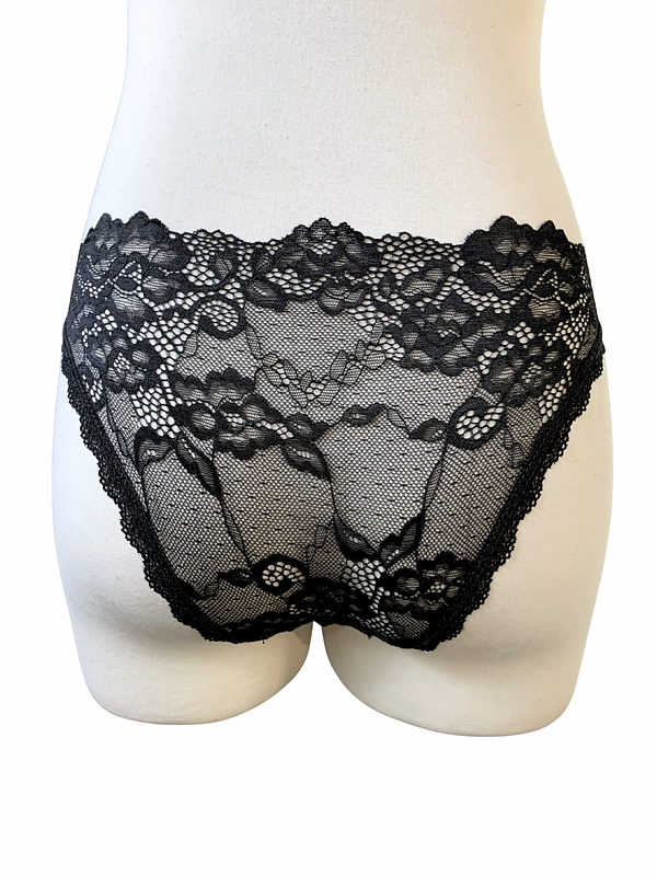 Fancy x Ally Black Lace Panty
