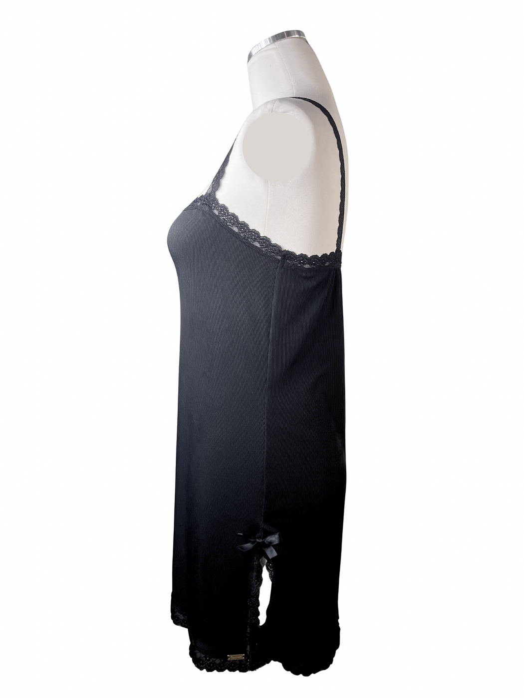 Black Side Slits Slip