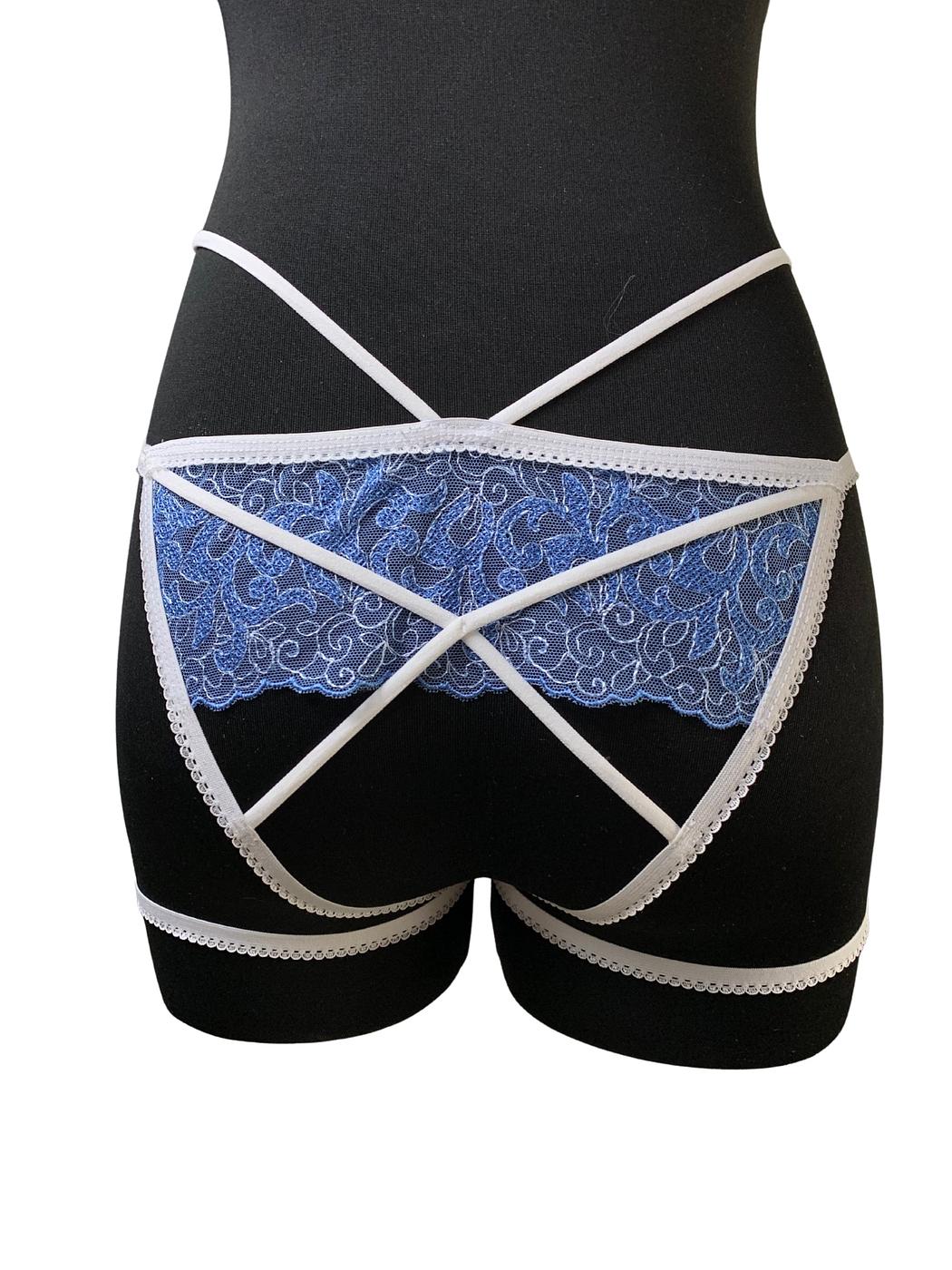 Blue Affair Crotchless Panty - Image 2