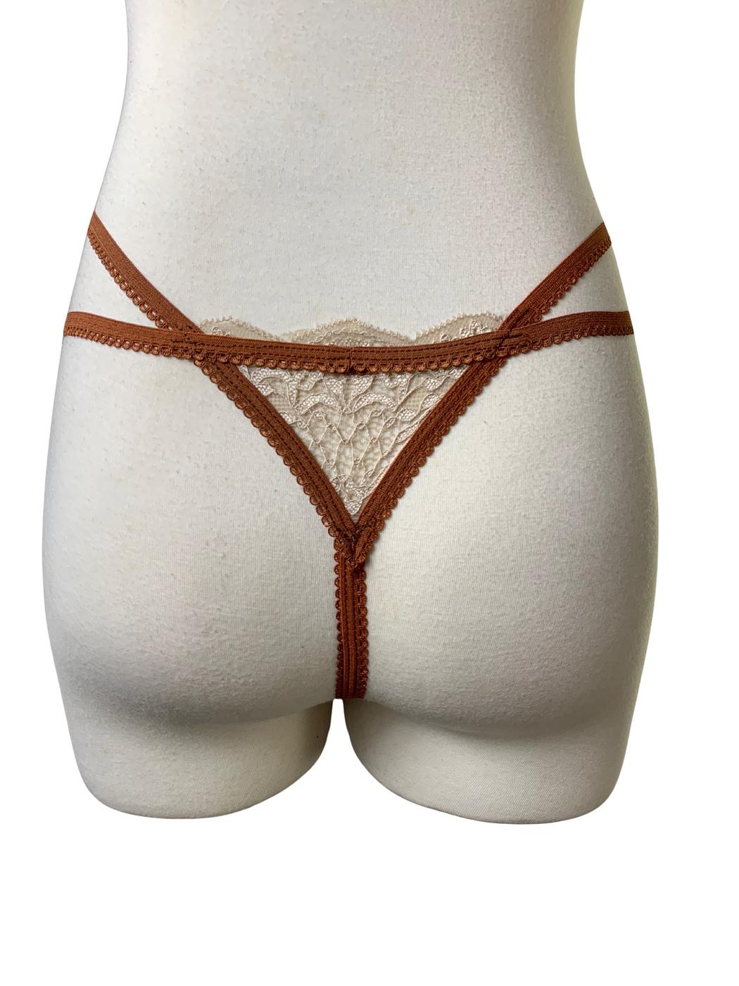 Nude & Brown Thong - Image 2