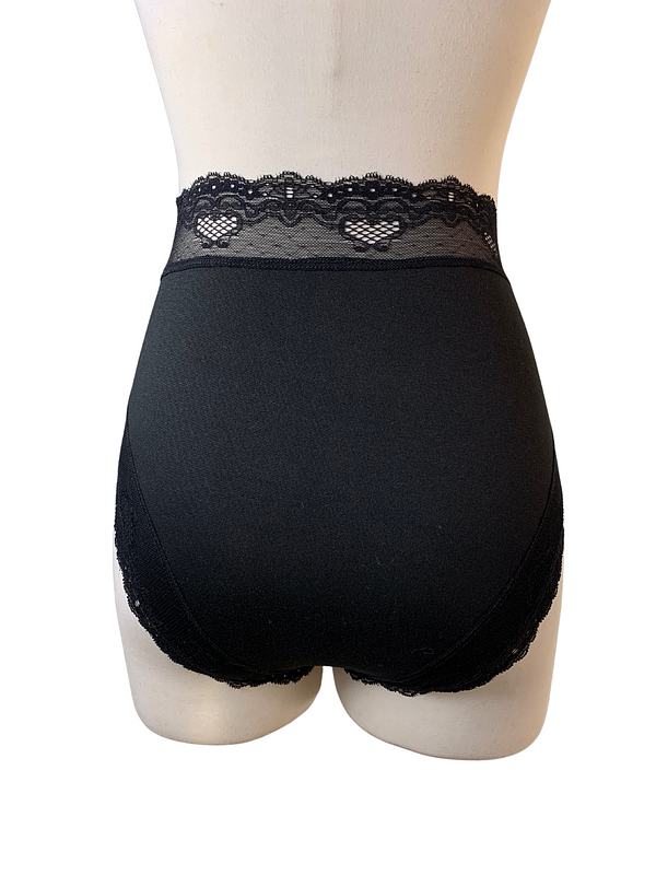 Daily Use High Waisted Black Pantie
