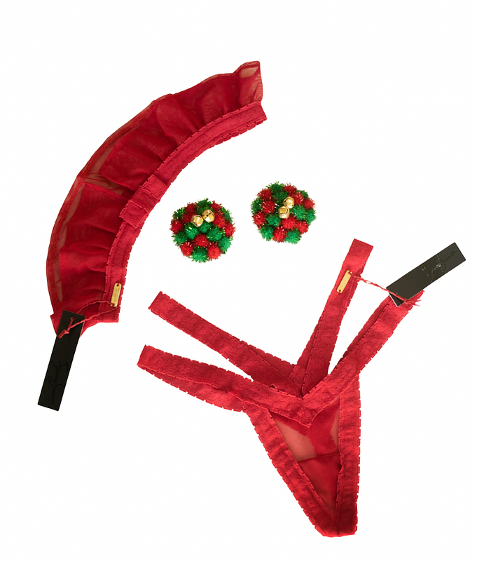 Naughty or Nice Garter Set