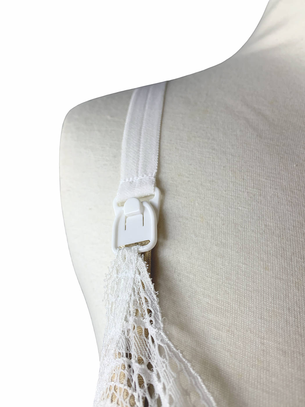 Fancy x Ally Bra de Lactancia de Encaje Blanco - Image 5