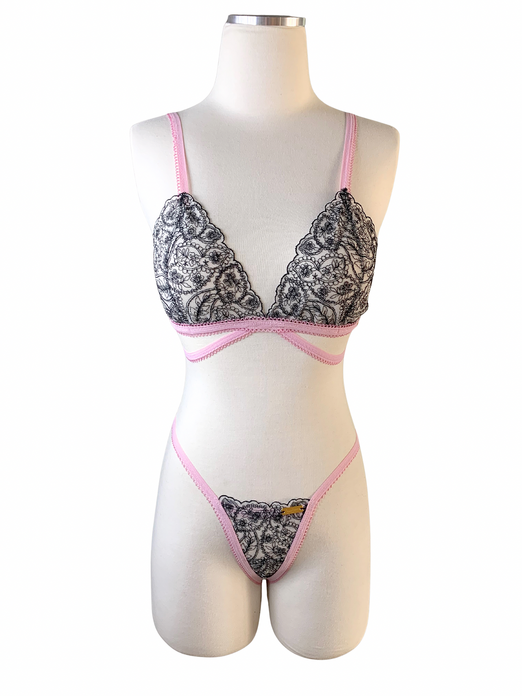 Veronica Color Block Lingerie Set