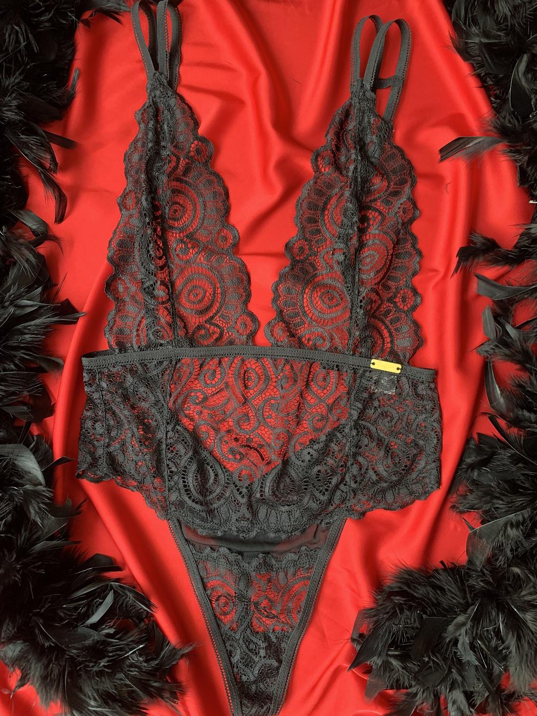 Black Bunny Bodysuit - Image 3